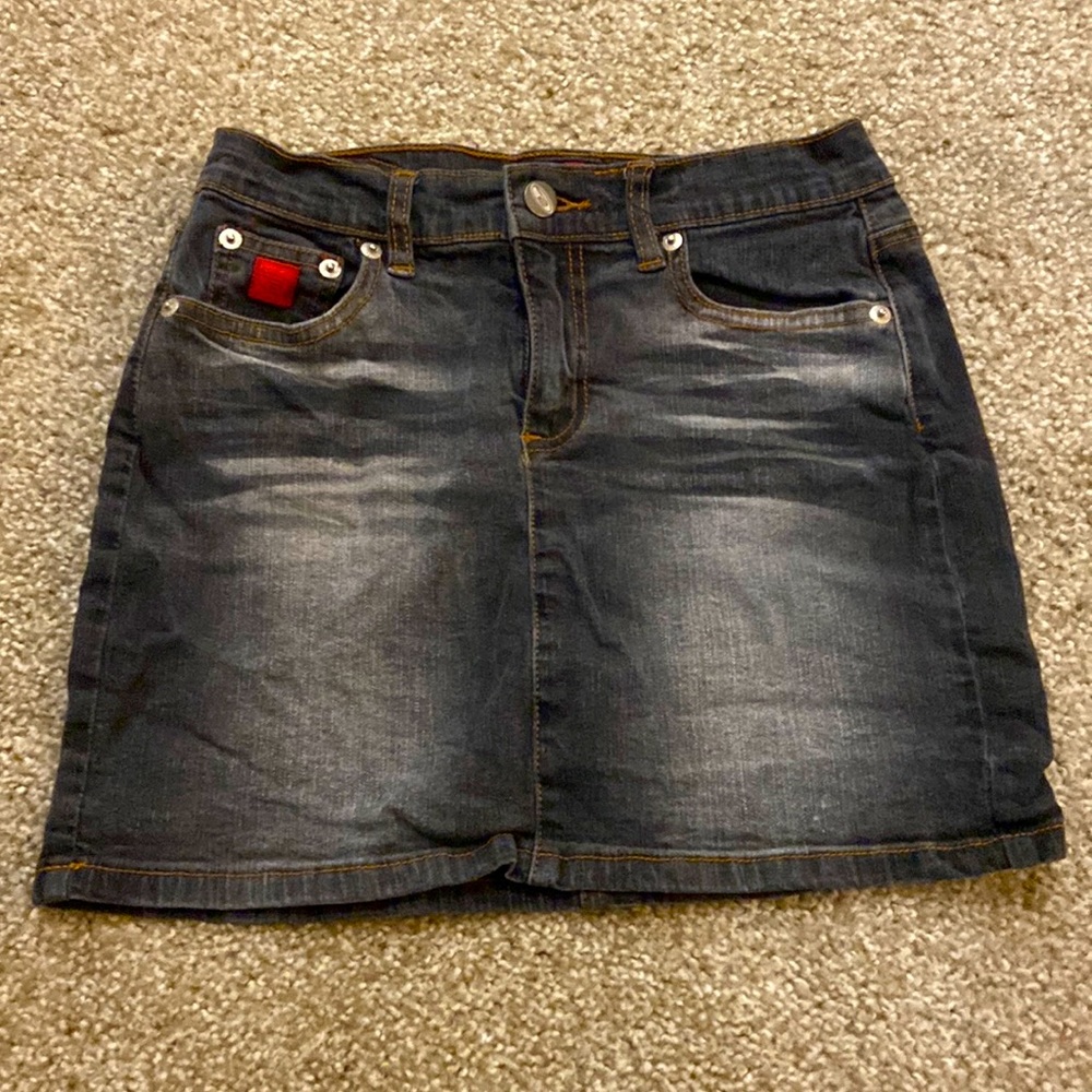 let me b. Denim Skirt